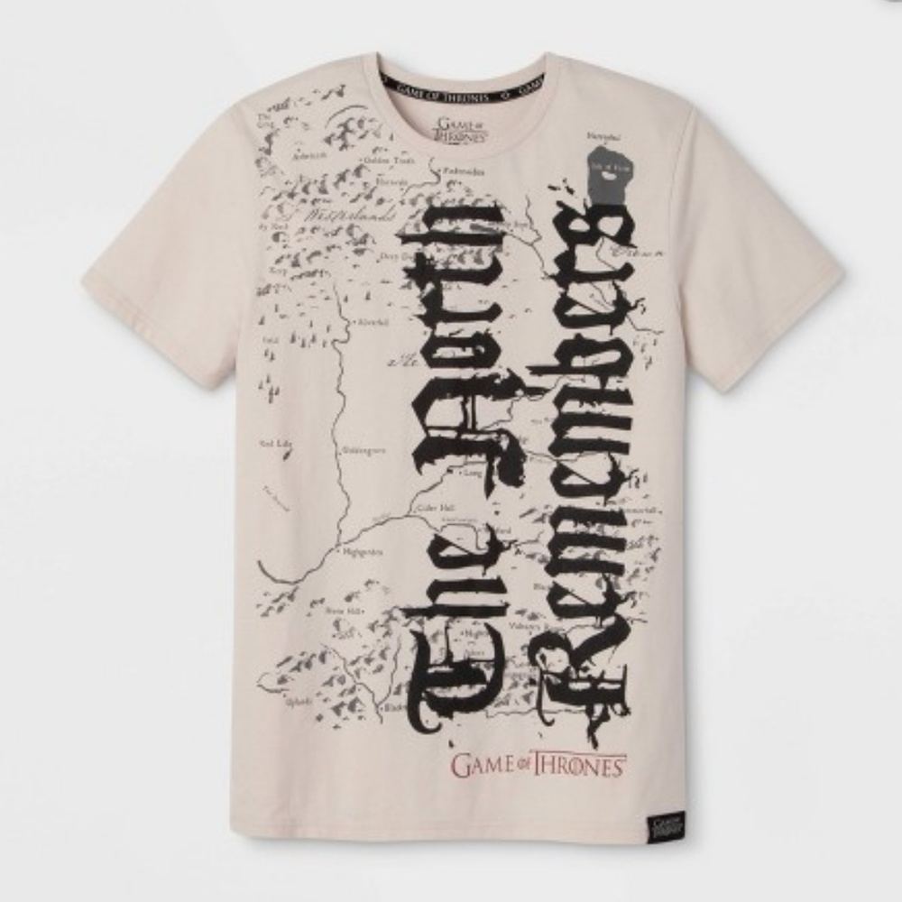 Mens Game Of Thrones T Shirt The North Remembers